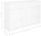 vidaXL - Dressoir - met - 6 - lades - 113x35x73 - cm - massief - grenenhout - wit
