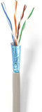 Nedis Netwerk Kabel Rol - CAT5e - Stranded - F/UTP - Koper - 100.0 m - Binnenshuis - Rond - PVC - Grijs - Gift Box