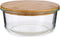 Lunchbox Transparant Bamboe Borosilicaatglas 17 x 7 x 17 cm