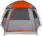vidaXL - Familietent - iglo - 6-persoons - waterdicht - grijs - en - oranje
