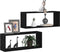 vidaXL - Wandplanken - 2 - Stuks - Zwart - Eiken - 60x15x23 - cm - Gemaakt - van - Houtcomposiet