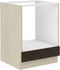 Chamonix Low Furniture Vier - 2 deuren - Melamine - Dark Oak Decor - L 60 x D 52 x H 82 cm