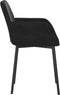 vidaXL - Eetkamerstoelen - 2 - st - fluweel - zwart