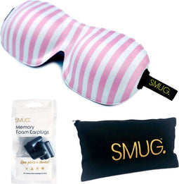 SMUG 3D Slaapmasker met Zwarte Oordopjes en Opbergzakje - 100% Verduisterend - Ergonomisch Oogmasker - Candy Shop Print