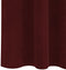 vidaXL - Zwart-out - gordijnen - met - bovenband - 2 - pcs - Wijnrood - Fluweel
