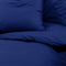 vidaXL - Dekbedovertrekset - 225x220 - cm - microvezel - marineblauw