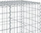 vidaXL - Schanskorf - 250x100x100 - cm - gegalvaniseerd - ijzer - zilverkleurig