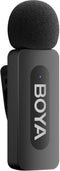 BOYA BY-V10 (V2.0) - Microfoon met bevestigingsclip - Draadloos 20 - 16000 Hz - Zwart