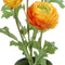 Louis maes - Ranonkel h35 cm p geel/oranje zijde nepbloem