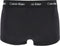 Calvin Klein - 3-pack Low Rise Trunk Boxershorts - Aansluitende pasvorm - Zwart Blauw (3-pack)