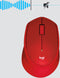 Logitech M330 Silent Plus - Draadloze Muis - 90% stiller - Rood