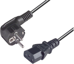 Scanpart 3990053082 - Netvoedingskabel 10A - Schuko (M) - C14 (F) - 2,5 m - Zwart