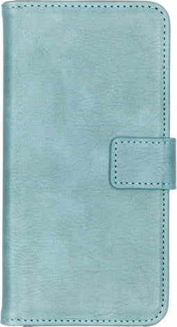 Hoesje Geschikt voor Samsung Galaxy S10 Plus Hoesje Met Pasjeshouder - Luxe Bookcase smartphone - Lichtblauw