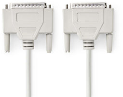 Nedis CCGL52100IV20 - Seriële kabel 25-pins - 200 cm - Beige