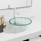 vidaXL - Wasbak - 35x12 - cm - gehard - glas - wit
