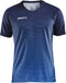 Craft Pro Control Stripe Shirt - Korte Mouw - Ademend en Ergonomisch - Marine / Royal