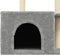 vidaXL - Kattenmeubel - met - sisal - krabpalen - 110 - cm - lichtgrijs