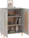 vidaXL - Dressoir - 69,5x34x90 - cm - bewerkt - hout - betongrijs