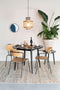 ANLI STYLE ARMCHAIR JOLIEN BLACK/WOOD