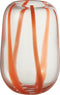 J-Line vaas Pop Art Lijnen - glas - oranje - large