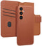 Accezz Samsung Galaxy S23 FE - Leather Bookcase 2-in-1 met MagSafe - Nappa leer - Sienna Brown