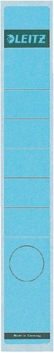 Rugetiket Leitz smal/lang 39x285mm zelfklevend blauw - 10 stuks