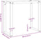 vidaXL - Eettafelpoten - O-frame - 80x40x73 - cm - gietijzer
