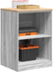 vidaXL - Garagekast - 60x51x85 - cm - massief - grenenhout - grijs - sonoma