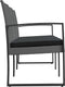 vidaXL - Tuinbank - 3-zits - met - kussens - polypropeen - rattan - donkergrijs