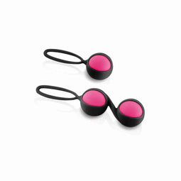 Belaste Kegel Training Set Yoba Siliconen Zwart Roze 2 Onderdelen
