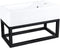Differnz Force - Fontein - Keramiek met kraangat rechts - Glans wit - 40 x 22 x 11.5 cm
