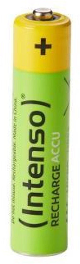 Intenso 7505114 - AAA Oplaadbare batterij NiMH 1,2 V 850 mAh - Geel (4 stuks)