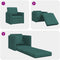 vidaXL - Vloersofa - Bed - 2-in-1 - Donkergroen - 74x77x81 - cm - Stof