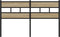 vidaXL - Hoofdbord - 140 - cm - ijzer - en - bewerkt - hout - sonoma - eikenkleurig