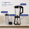 Safecourt Kitchen Power Blender - 1,5L Glas & 600ml To-Go beker - 1300W Krachtig & Stil