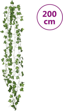 Kerstslingers klimop 12 st 200 cm groen
