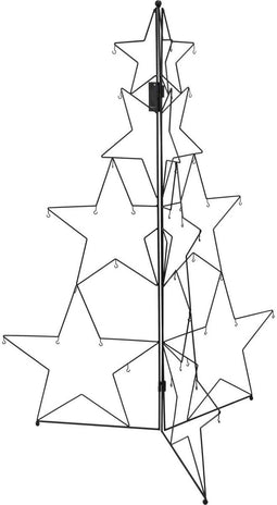 Metaaldecoratie in de vorm van een boom, 110 cm