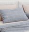 Zohome Kussensloop Lino - Kussenhoes van 40x80 cm - 1 stuk - 100% Katoen - Blauw