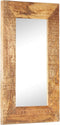 vidaXL - Spiegel - handgesneden - 80x50x2,5 - cm - massief - mangohout