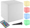 tectake® Luminous Cube - LED lichtkubus 43x43x43 cm - 16 RGB kleuren 5 lichtmodi