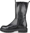 PS Poelman Saturno - Dames Chelsea Laarzen met Ritssluiting - Chunky Plateauzool 4 cm - Zwart