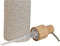 Zeepdispenser Home ESPRIT Grijs Natuurlijk Hout Hars 7 x 9 x 19 cm