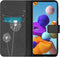 iMoshion Hoesje Geschikt voor Samsung Galaxy A21s Hoesje Met Pasjeshouder - iMoshion Design Softcase Bookcase - Wit / Zwart / Dandelion