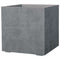 DEROMA Cube Bloempot - Millennium R - Asgrijs - Met waterreservoir - Wielen van 49 cm