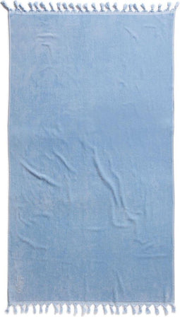 Seahorse Lush - Strandlaken Hamam - 100 x 180 cm - Sky