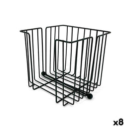 Servethouder My Bar Zwart Metaal 19 x 19 x 18 cm (8 Stuks)