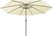 vidaXL - Parasol - met - LED-verlichting - 400 - cm - zandkleurig