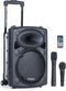 Ibiza Sound PORT8UHF-BT - Mobiele Bluetooth PA Luidspreker - Accu Trolley USB/SD/UHF 400W