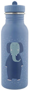 Trixie Drinkfles - Mrs. Elephant - RVS Waterfles voor kinderen - 500ml - Lekvrije Fles - Blauw - Olifant