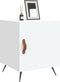 vidaXL - Nachtkastjes - 2 - st - 40x40x50 - cm - bewerkt - hout - wit